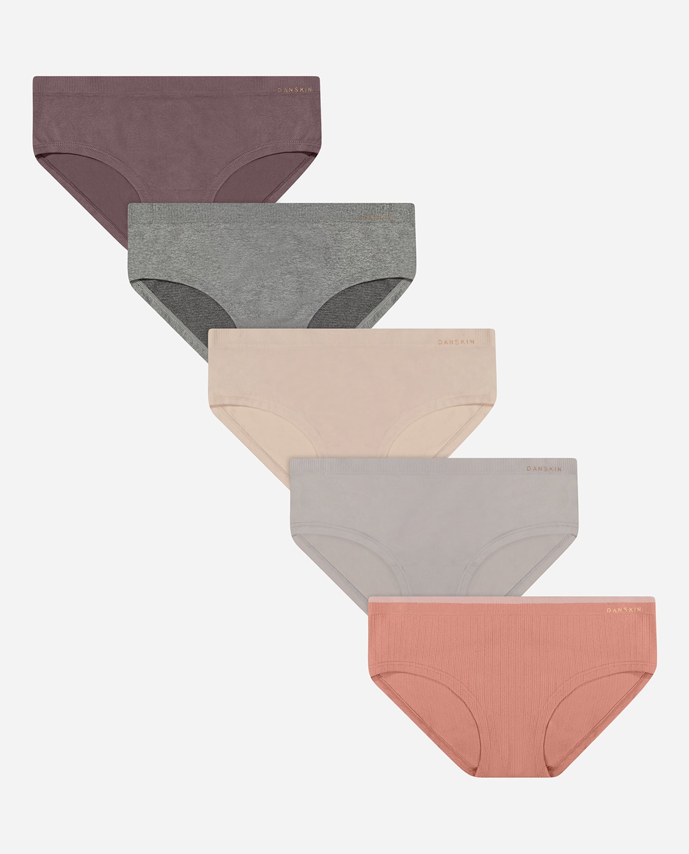 Women's 5-Pack Seamless Braid Texture Hipster Underwear | Underwear |  Danskin - DANSKIN