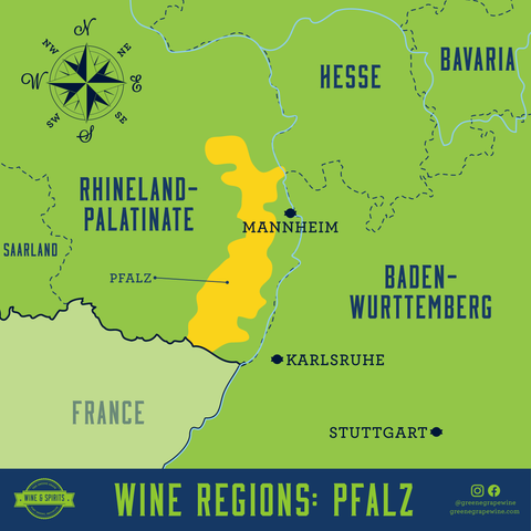 Pfalz Wine Region Map From The Greene Grape