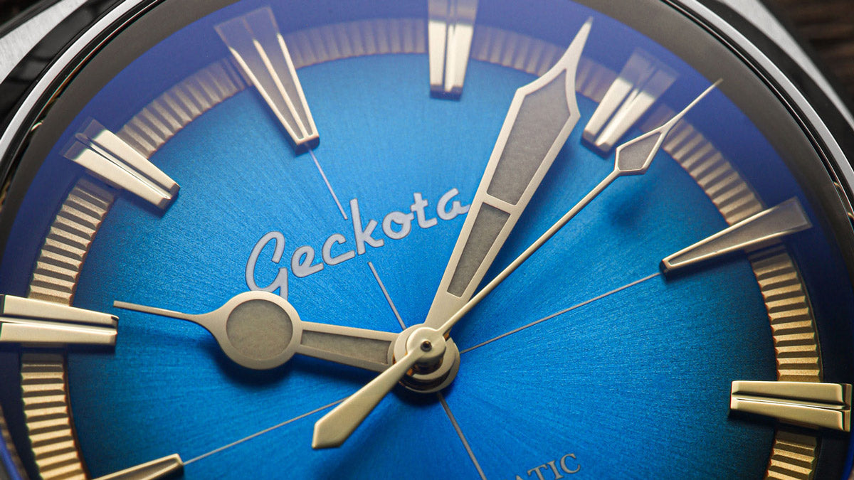 GECKOTA PIONEER AUTOMATIC WATCH BLUE ARCTIC EDITION
