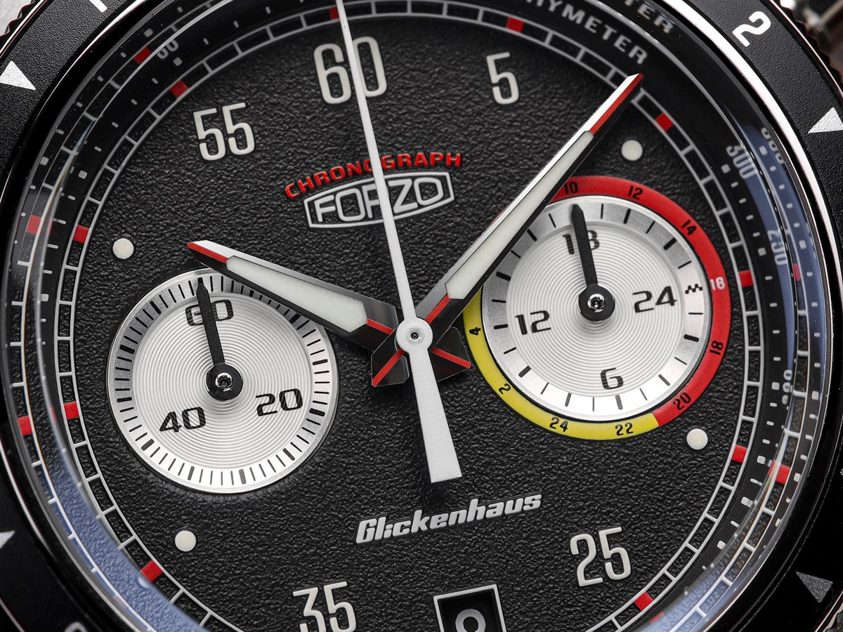 FORZO Glickenhaus Chronograph Black & Red SS-B02-B | Geckota