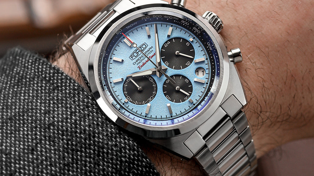 FORZO tiffany blue enduratimer chronograph watch