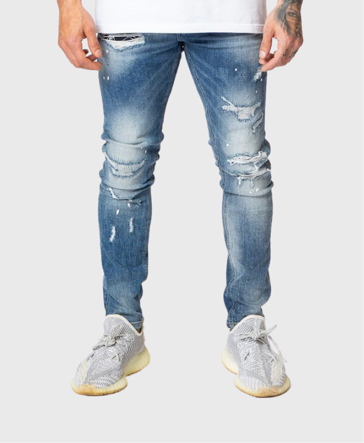 Valere Milano Marmo Jeans Mid Blue – Vault Menswear