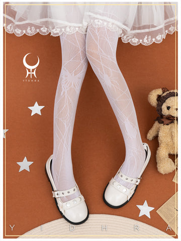 Yidhra~Gothic Lolita Spider Butterfly Net Tights