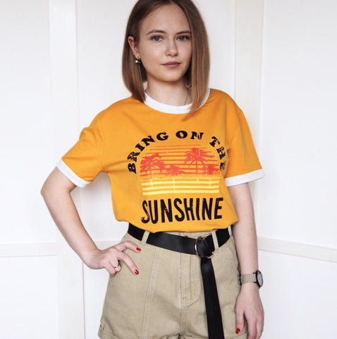 Bring On The Sunshine Printed T-shirt