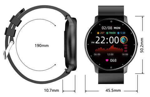 Sports SmartWatch Touchscreen - Fitness Tracker / Heart & Blood Monitor / Bluetooth / Android / iOS / best Australia from the Keep Melbourne Marvellous Online Store - get it now!