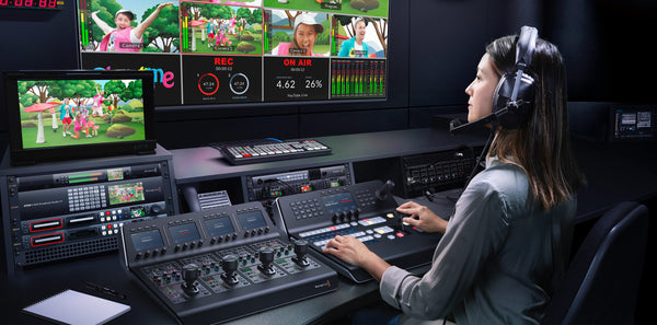 ATEM Television Studio Pro 4K Transforma cualquier evento en un programa de televisión con calidad profesional.
