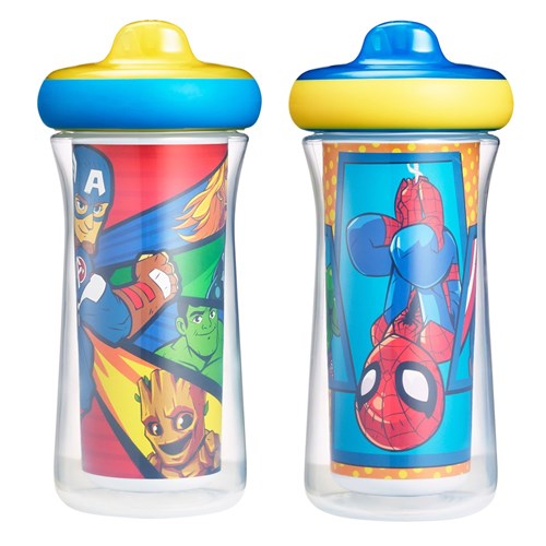 The First Years Insulated Sippy Cups 9 Oz - 2 Pack Blue/Red 