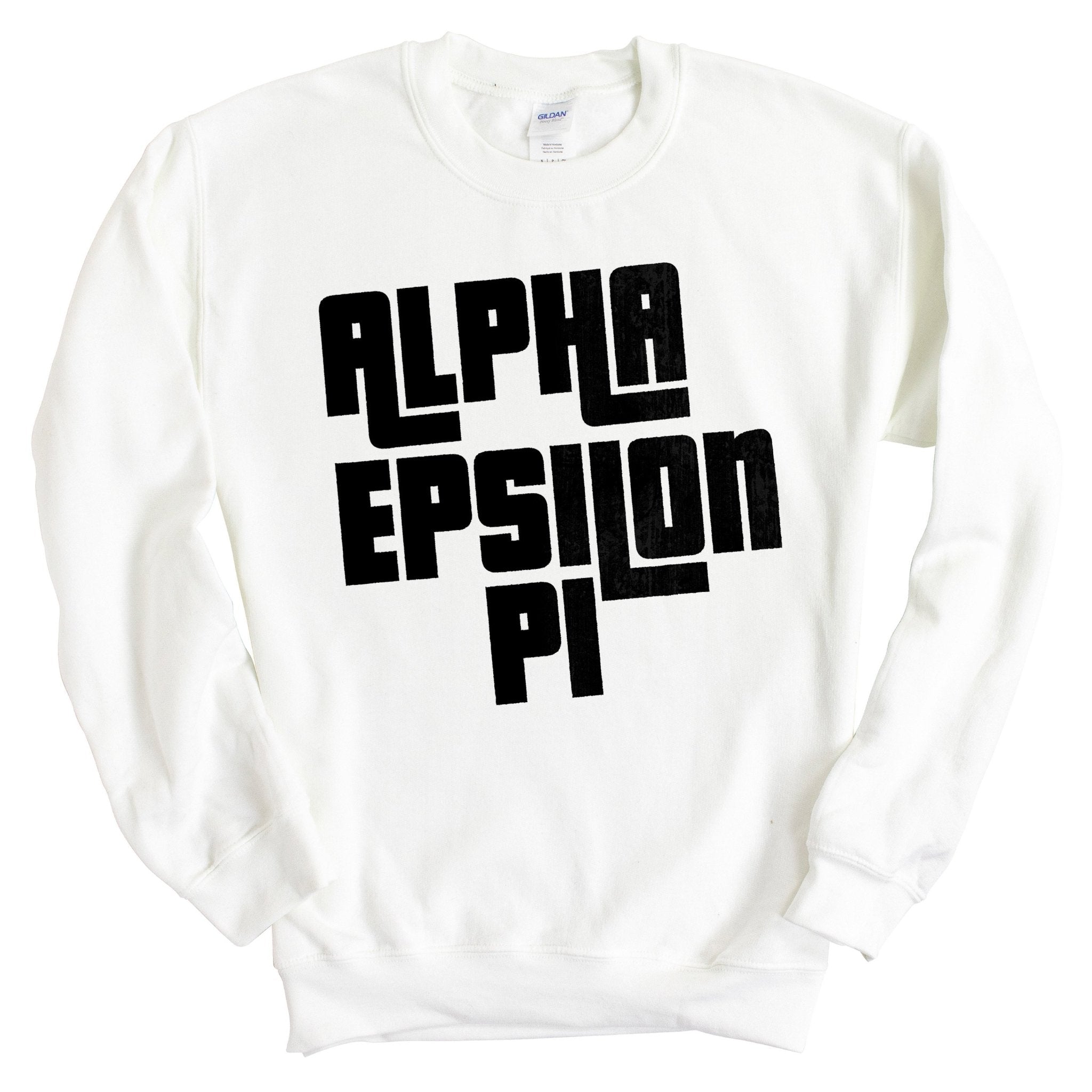 Sweatshirt - Stacked Letters Crewneck Sweatshirt