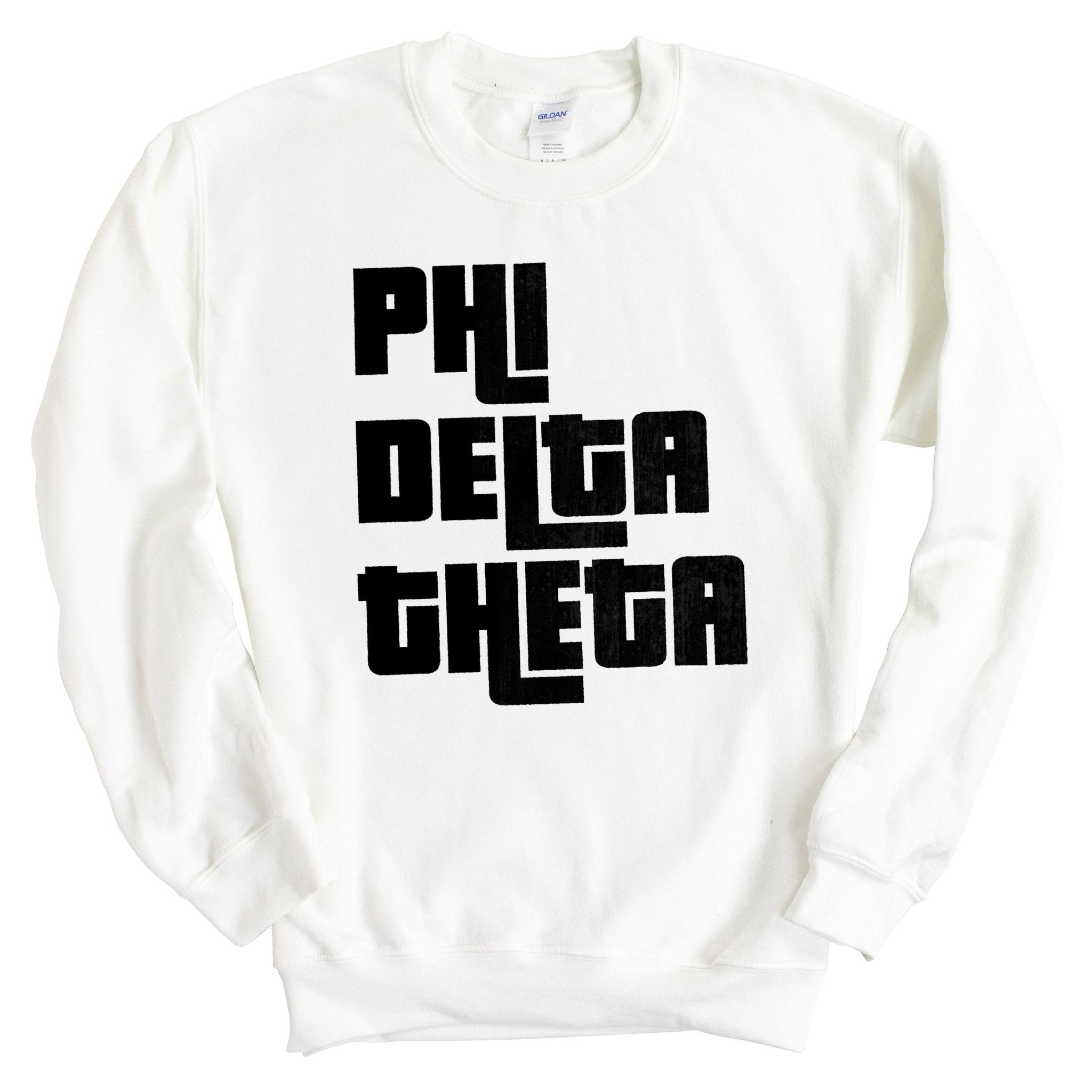 Sweatshirt - Stacked Letters Crewneck Sweatshirt