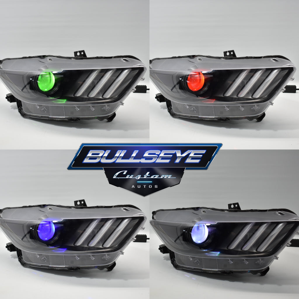 mustang custom headlights