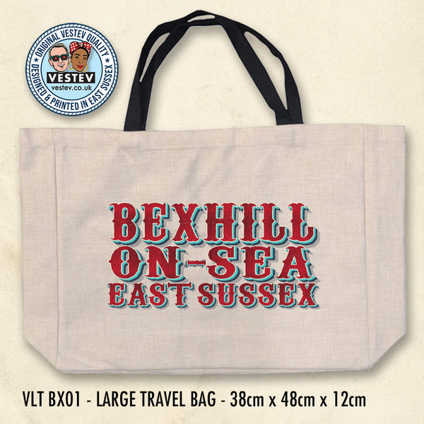 Bexhill On Sea - Circus Typo - LGE Bag
