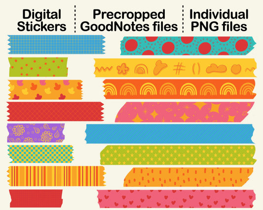 Digital Washi Tape - Lovely in Pink