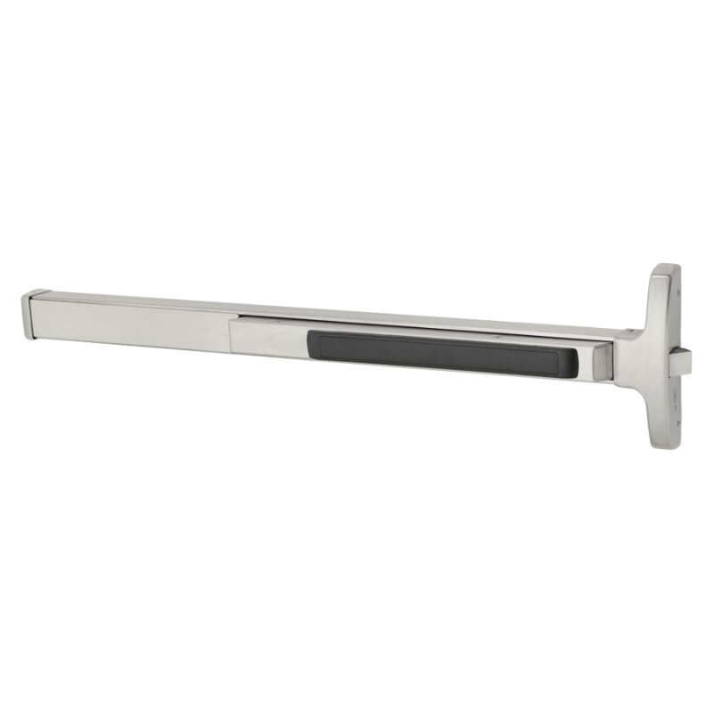 Sargent 12-8510-G Fire Rated Narrow Stile Rim Exit Device, Exit Only, For 43-48 In Dr Width, Field Reversible
