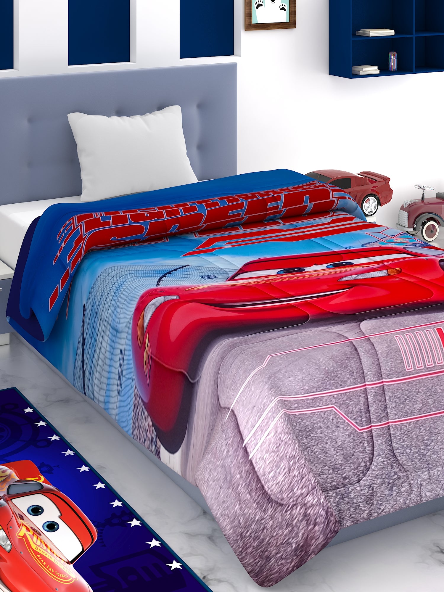 Athom Living Disney Cars Lightning Speed Kids Comforter 380 GSM