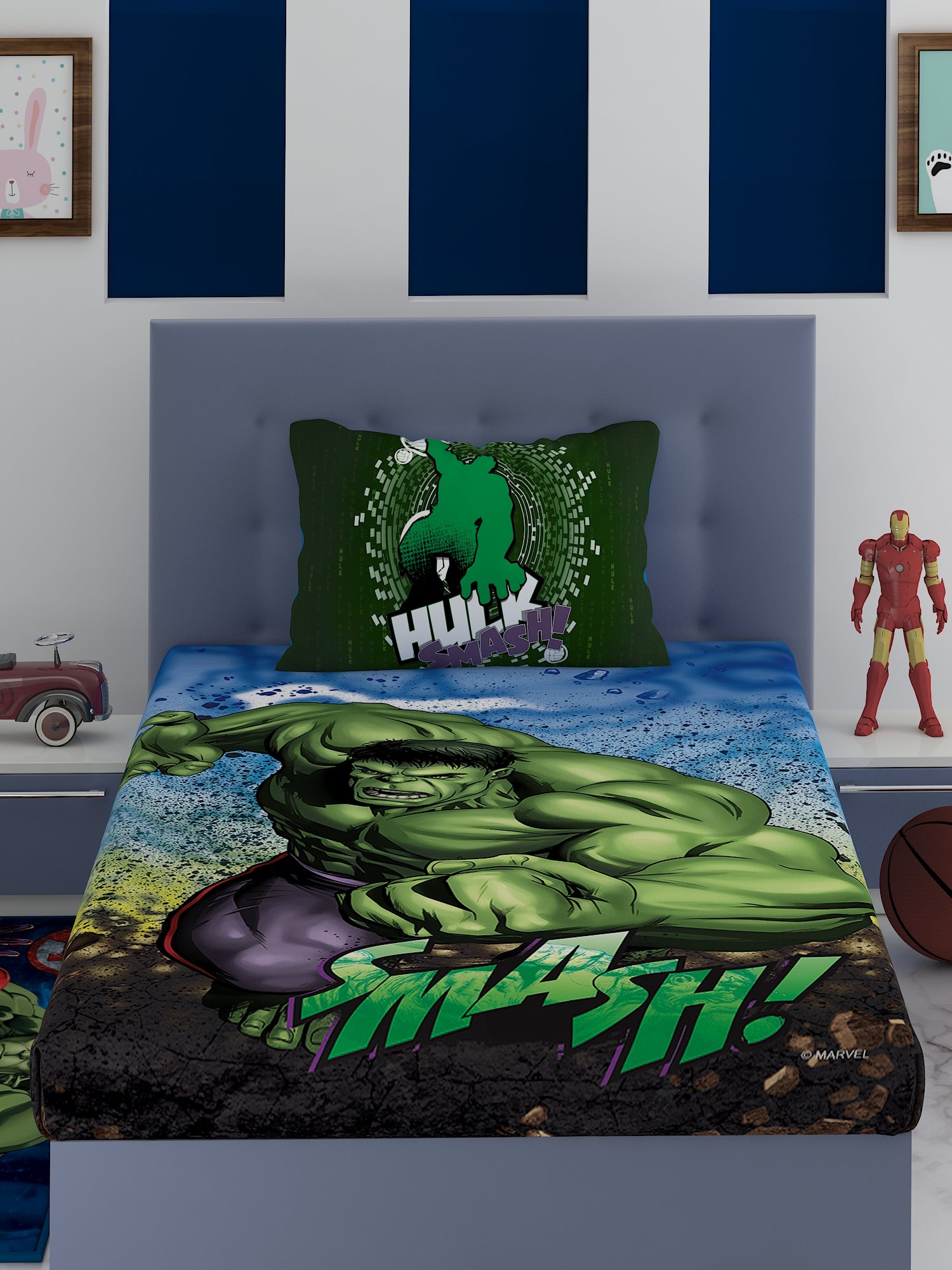 hulk single bed cover