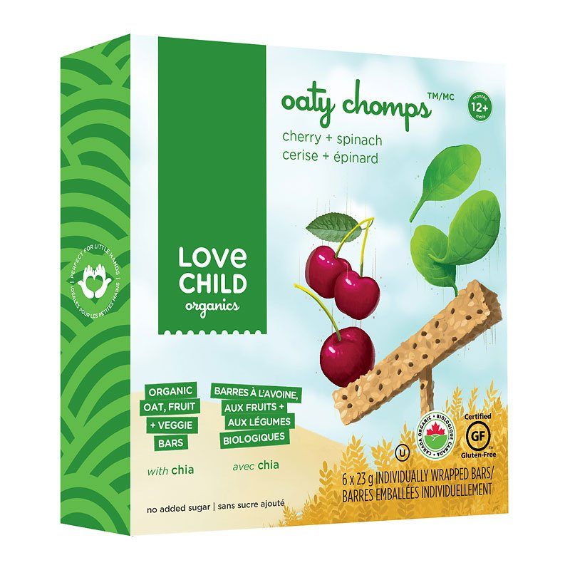 Love Child Organics Oaty Chomps Cherry Spinach