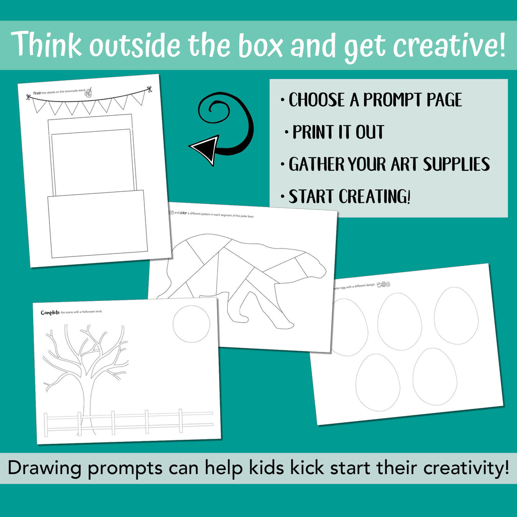 Printable Art Journal for Kids, Drawing Prompts for Kids – Projects with  Kids