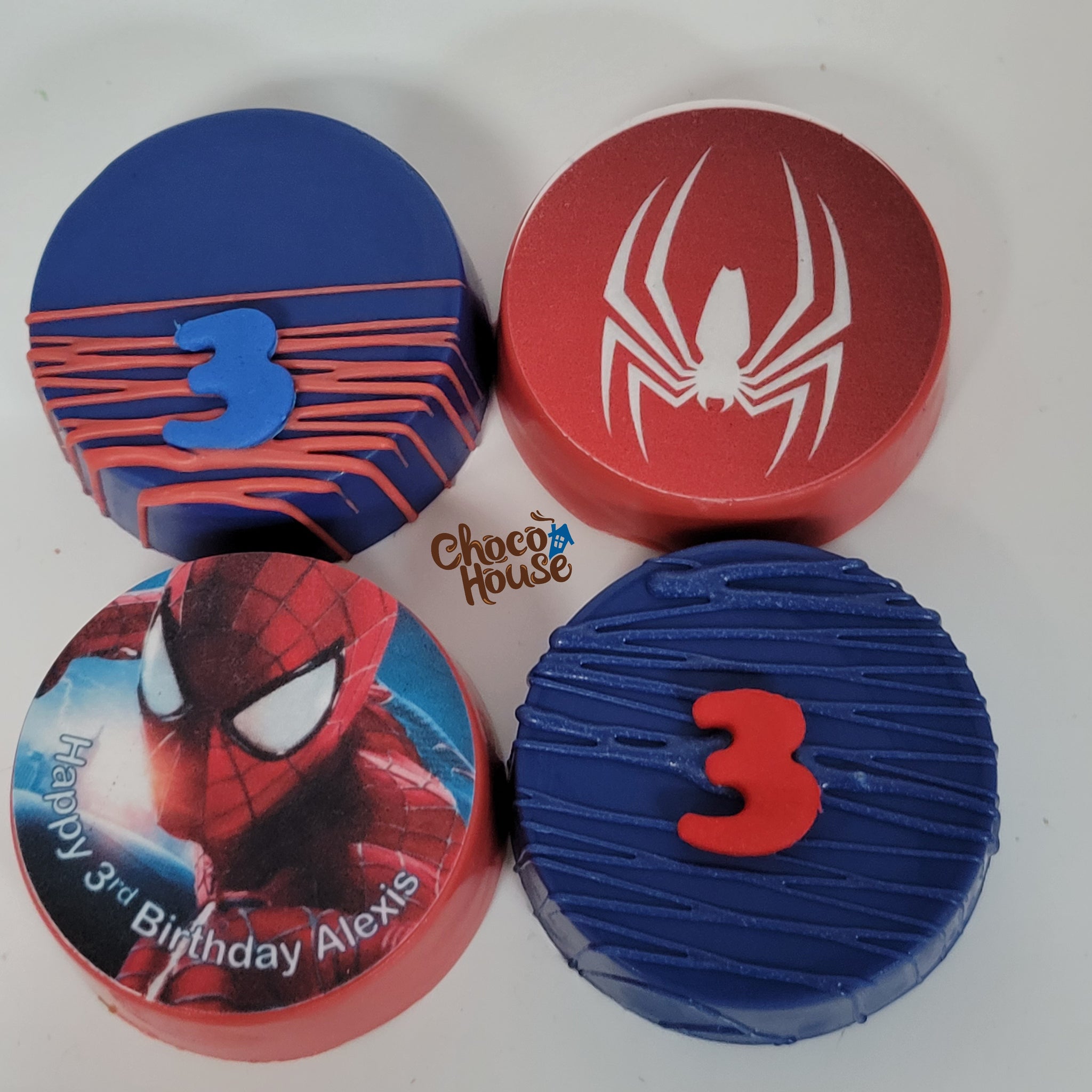Spiderman inspired treats theme. Birthday boy treats. 48p Bundle – Choco  House By Laura