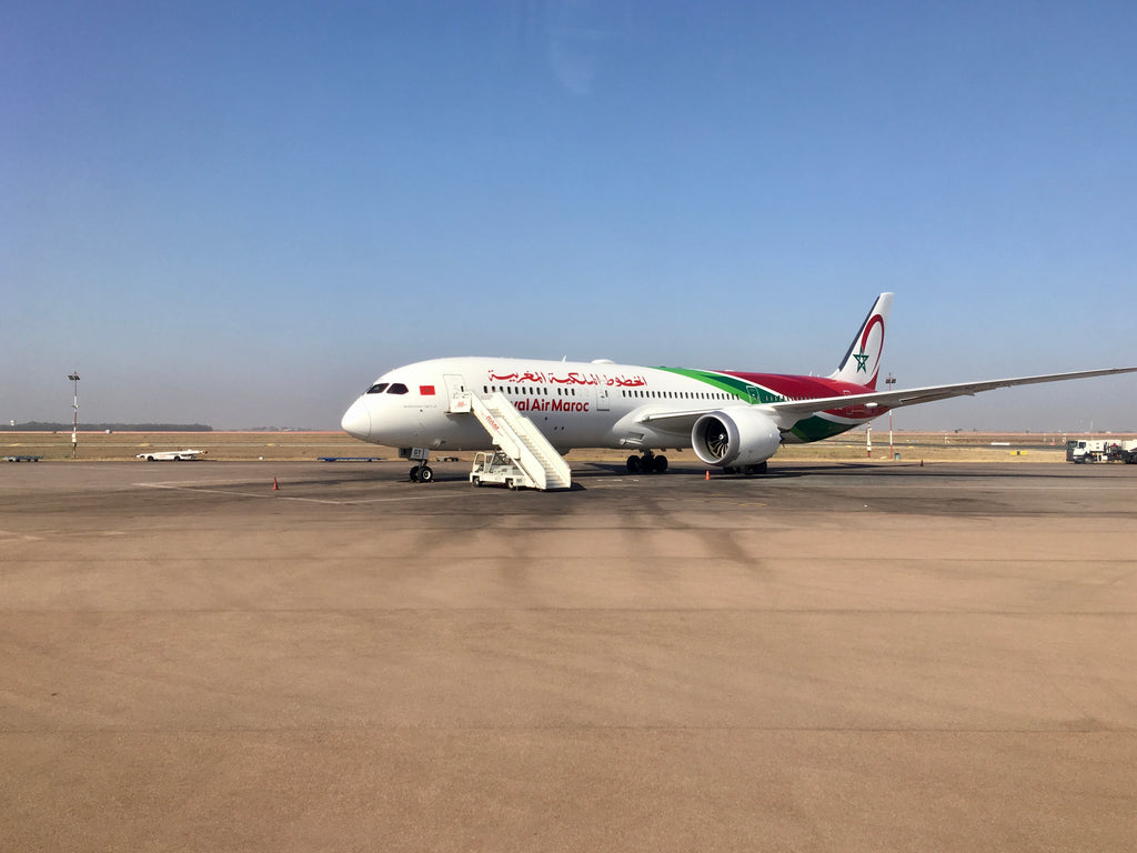 Avion Royal Air Maroc à l'aéroport de Casablanca