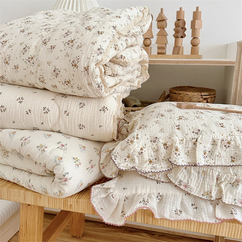 cotton muslin baby quilt