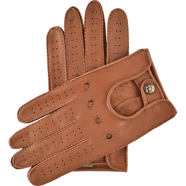 Gants de CONDUITE homme GOLD-BROWN cuir de cerf -  France