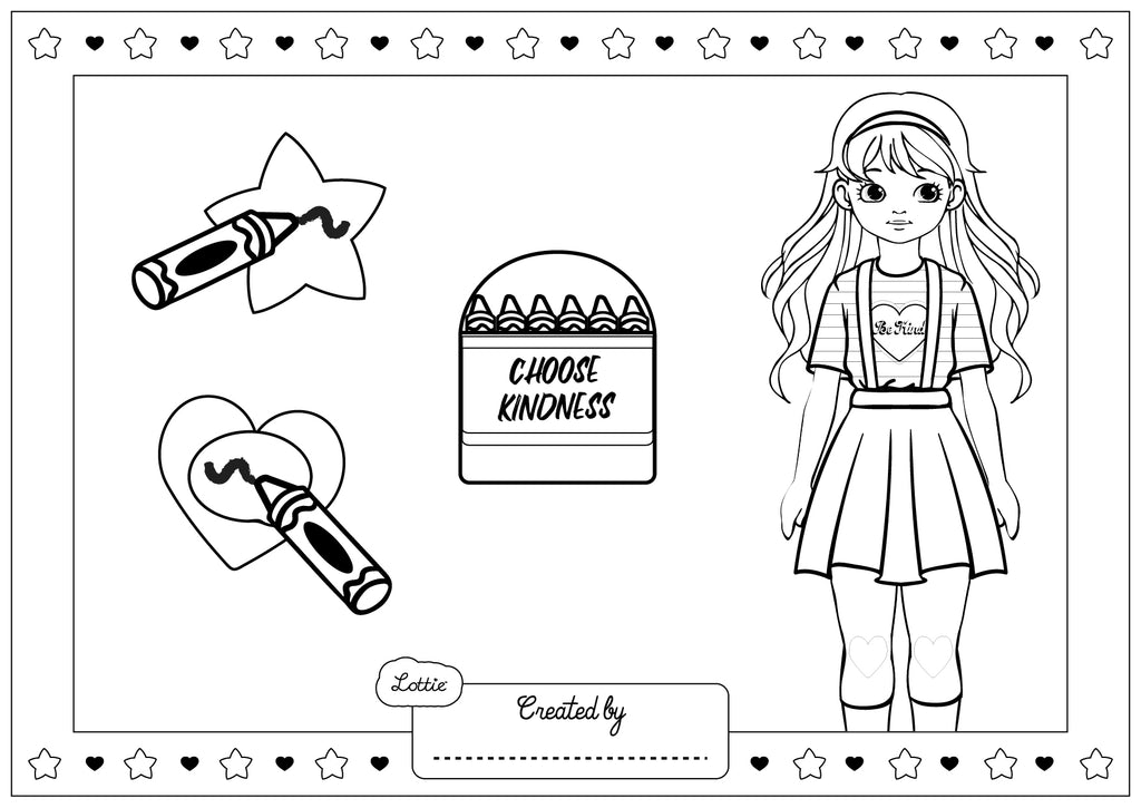 Cute I Can Be Kind To Animals Coloring Page for Adult