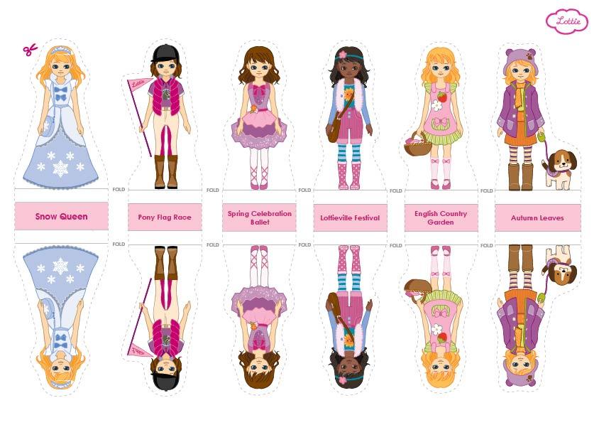 dress up doll printable