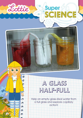 A glass half full activity for kids