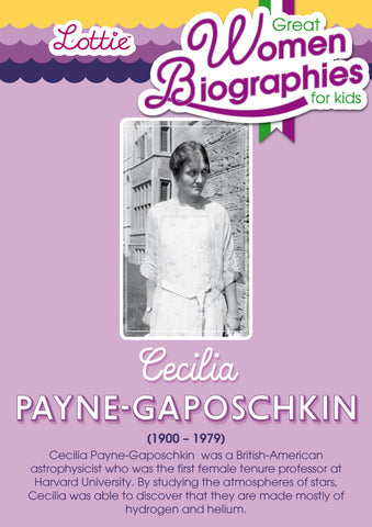 Cecilia Payne-Gaposchkin biography for kids