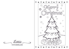 Lottie Christmas Colouring card