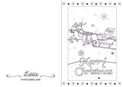 Lottie Christmas Colouring card