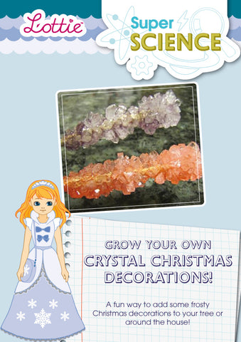 Grow your own crystal Christmas decorations activity for kids