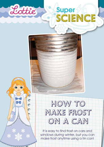 How to make frost on a can activity for kids
