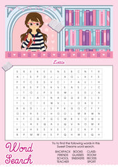 Story Time Lottie printable wordsearch