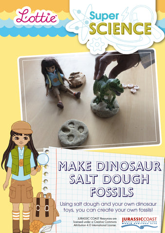 Make dinosaur salt dough fossils activity for kids