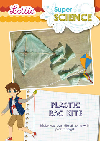 Plastic bag kite activity for kids
