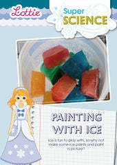 Painting with ice activity for kids