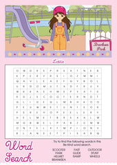 Scooter Girl Lottie printable word search