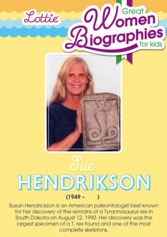 Sue Hendrickson biography for kids