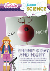 Spinning day and night science activity for kids