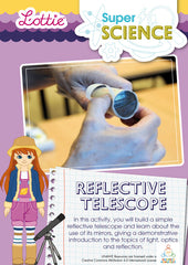 Make a reflective telescope science activity for kids