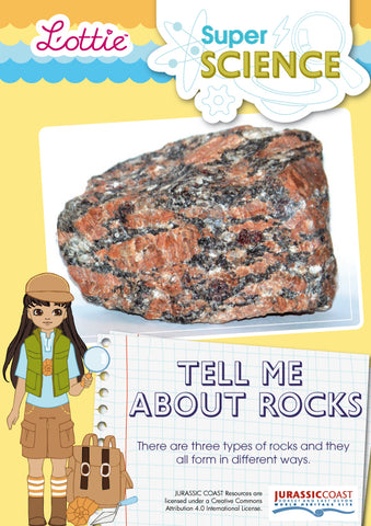 Tell me about rocks factsheet for kids