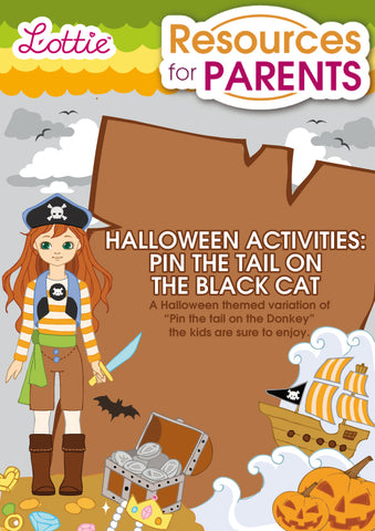 Halloween Activities: Pin the tail on the cat