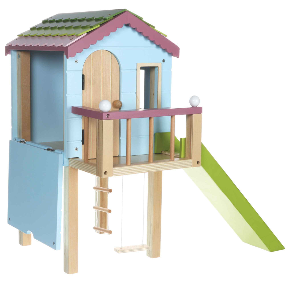 wooden treehouse dollhouse