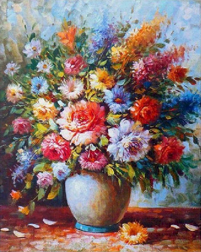 Paint by numbers - Blue flowers – Figured'Art