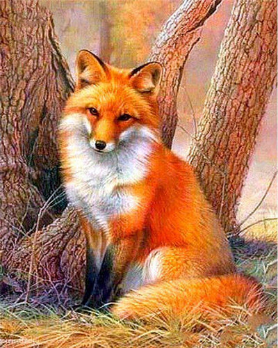 Spirit Guide Fox - Animals Paint By Number - Paint by numbers for