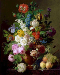 Old Masters Flowers Art Paint By Numbers - Paint By Numbers
