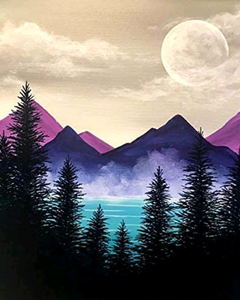 paint by numbers | forest and lake | new arrivals landscapes mountains easy | FiguredArt