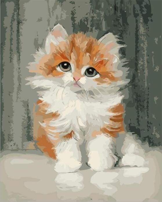 Paint by numbers - Cute Little Cat – Figured&#39;Art