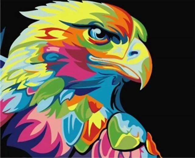 Paint by numbers - Pop Art eagle – Figured'Art